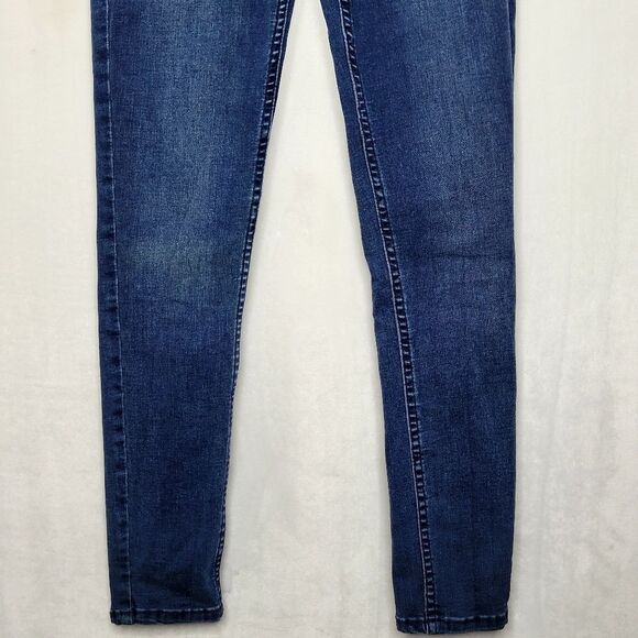 Free People High Waist Lace Up Skinny Jeans Size 27 - Picture 3 of 9